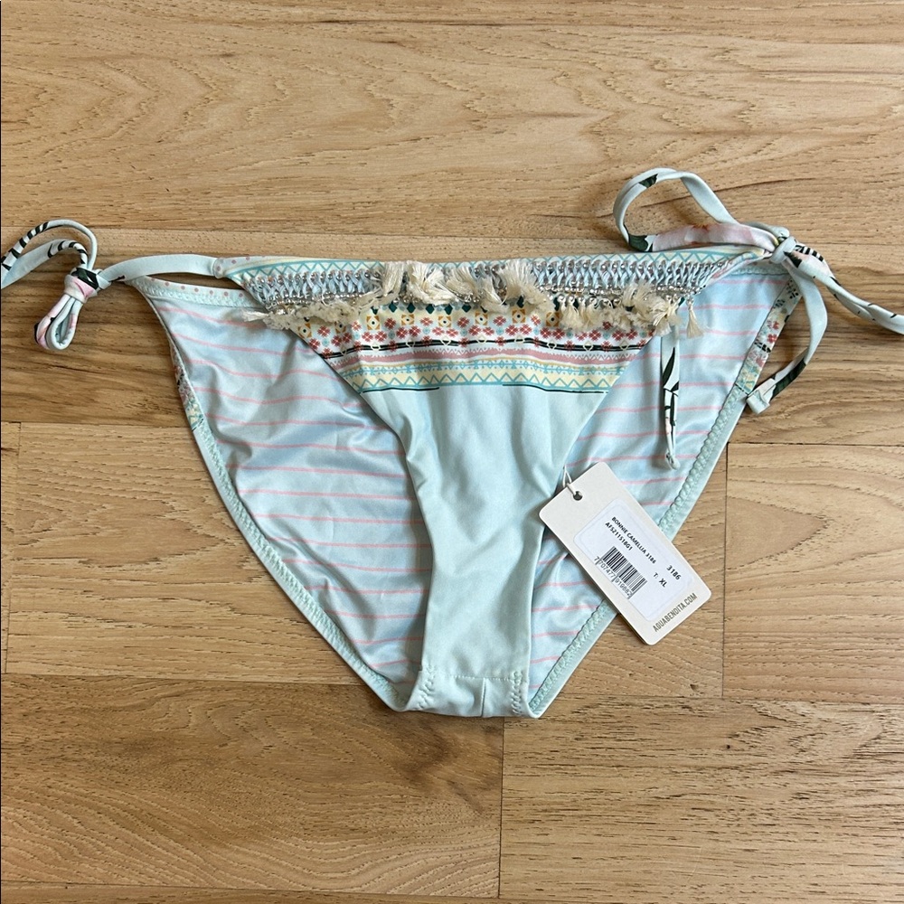 NWT Aqua Bendita size XL string bikini bottoms